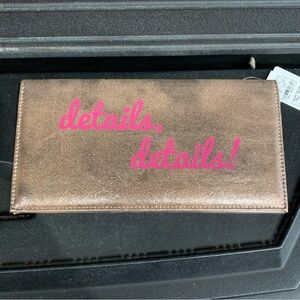 Neiman Marcus details, details! Passport Holder Travel Wallet New with Tags